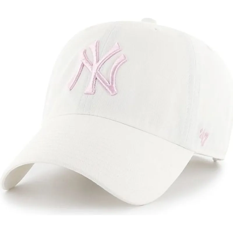 petten-gebogen-wit-verstelbaar-rosa-van-new-york-yankees-mlb-van-47-brand