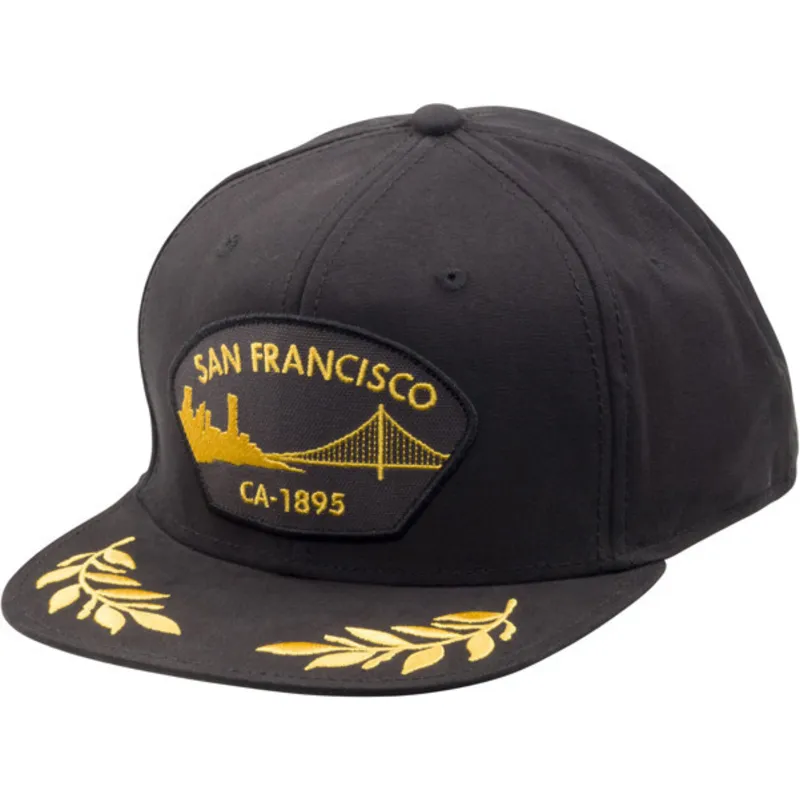petten-plat-zwart-snapback-san-francisco-tug-boat-the-farm-van-goorin-bros