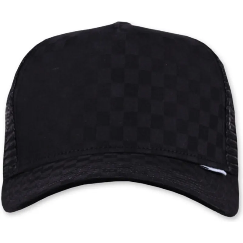 petten-gebogen-zwart-snapback-a-cuadros-tie-check-van-djinns
