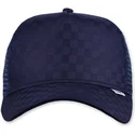 petten-gebogen-marineblauw-snapback-a-cuadros-tie-check-van-djinns
