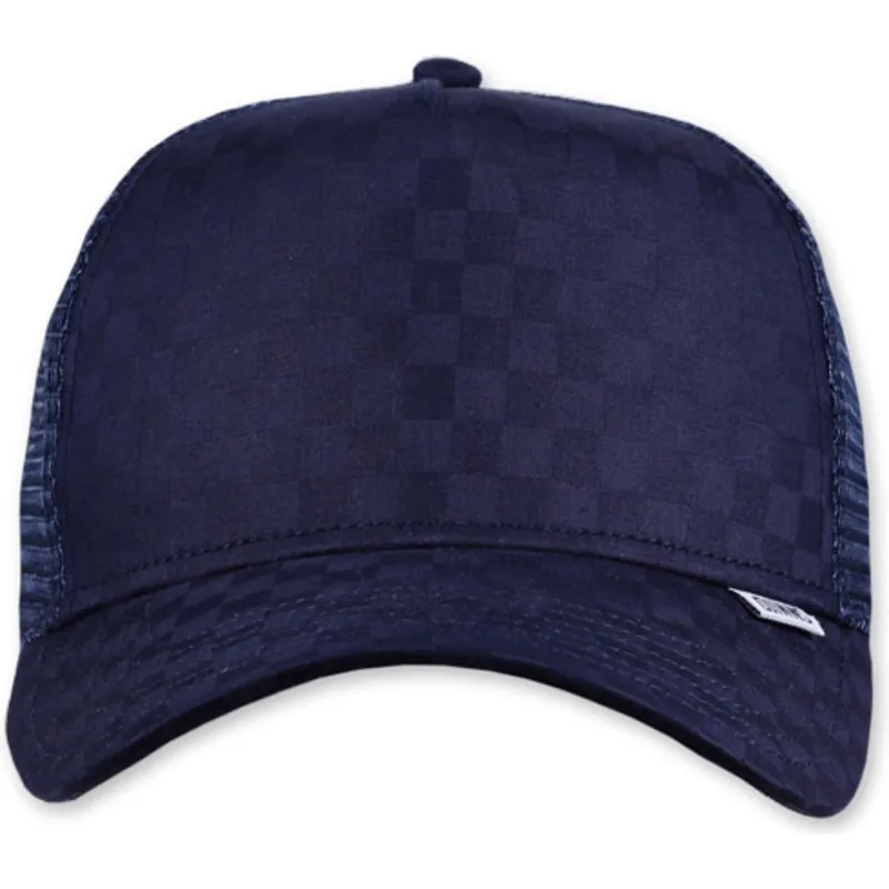 petten-gebogen-marineblauw-snapback-a-cuadros-tie-check-van-djinns