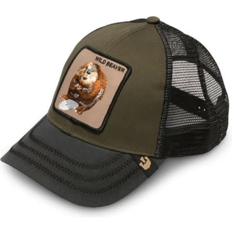petten-gebogen-groen-snapback-wild-beaver-the-farm-van-goorin-bros