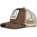petten-gebogen-bruin-snapback-beaver-the-farm-van-goorin-bros