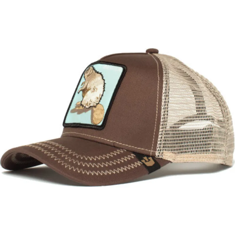 petten-gebogen-bruin-snapback-beaver-the-farm-van-goorin-bros