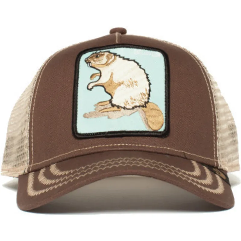 petten-gebogen-bruin-snapback-beaver-the-farm-van-goorin-bros
