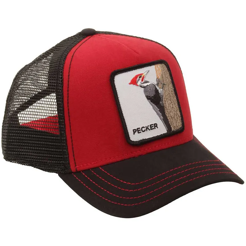petten-gebogen-rood-snapback-woody-wood-the-farm-van-goorin-bros