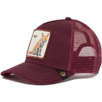 petten-gebogen-rood-snapback-foxy-mama-the-farm-van-goorin-bros