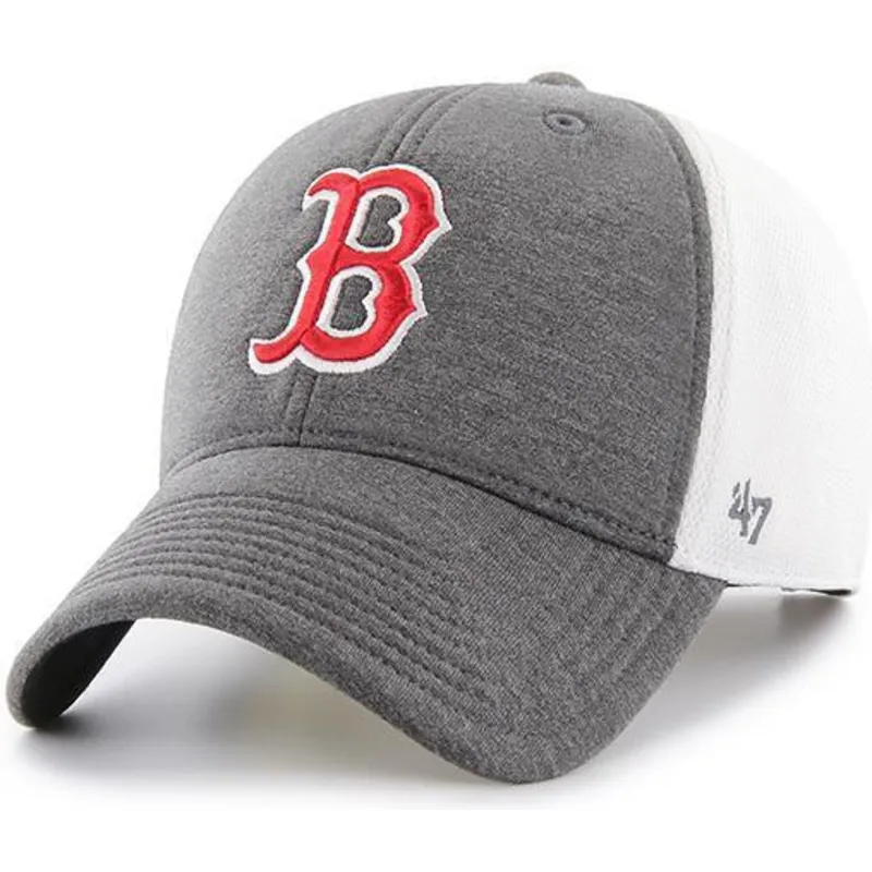 petten-gebogen-grijs-verstelbaar-van-boston-red-sox-mlb-van-47-brand