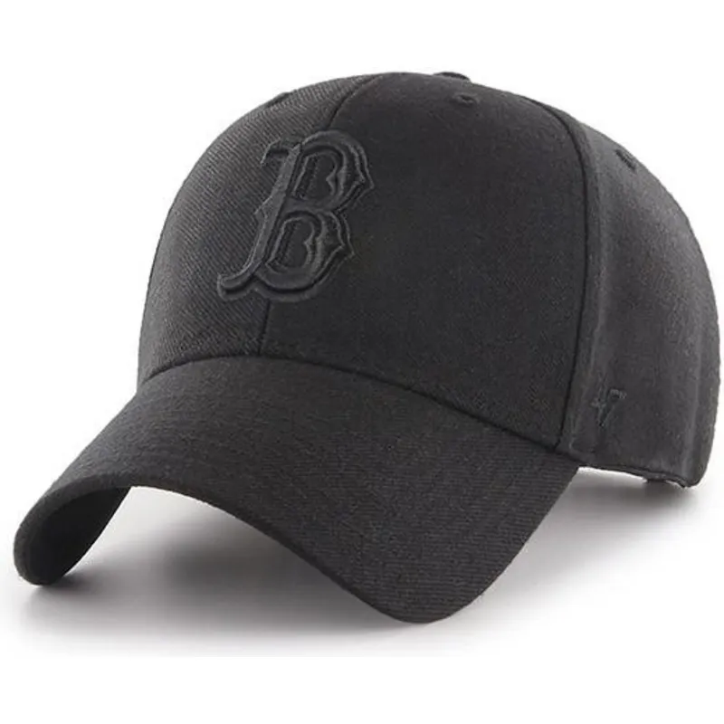 petten-gebogen-zwart-snapback-van-boston-red-sox-mlb-van-47-brand petten-gebogen-zwart-snapback-van-boston-red-sox-mlb-van-47-brand