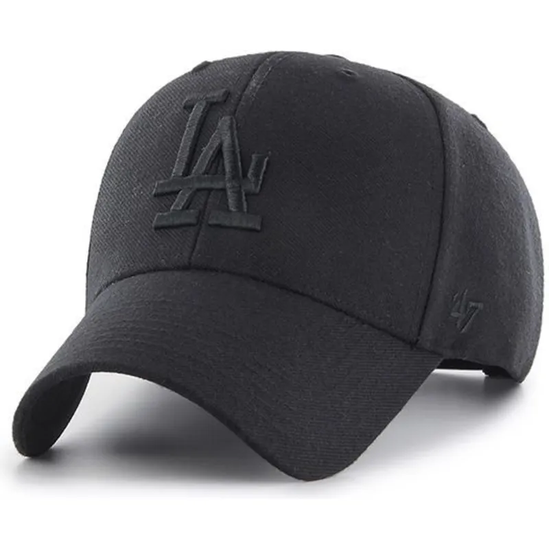 petten-gebogen-zwart-snapback-van-los-angeles-dodgers-mlb-van-47-brand