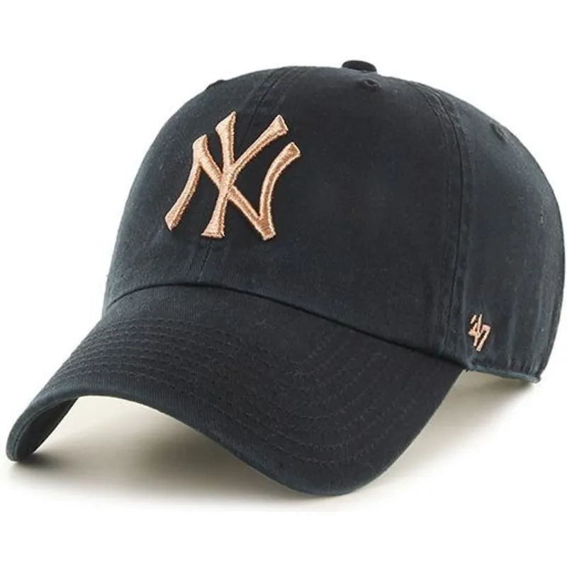 petten-gebogen-zwart-verstelbaar-bronce-van-new-york-yankees-mlb-van-47-brand