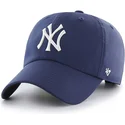 petten-gebogen-marineblauw-verstelbaar-van-new-york-yankees-mlb-van-47-brand