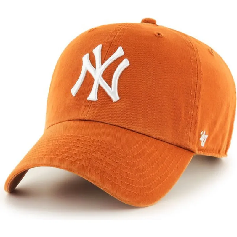 petten-gebogen-oranje-verstelbaar-van-new-york-yankees-mlb-van-47-brand petten-gebogen-oranje-verstelbaar-van-new-york-yankees-mlb-van-47-brand