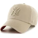 petten-gebogen-beige-verstelbaar-van-new-york-yankees-mlb-van-47-brand