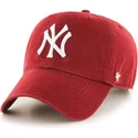 petten-gebogen-rood-verstelbaar-van-new-york-yankees-mlb-van-47-brand