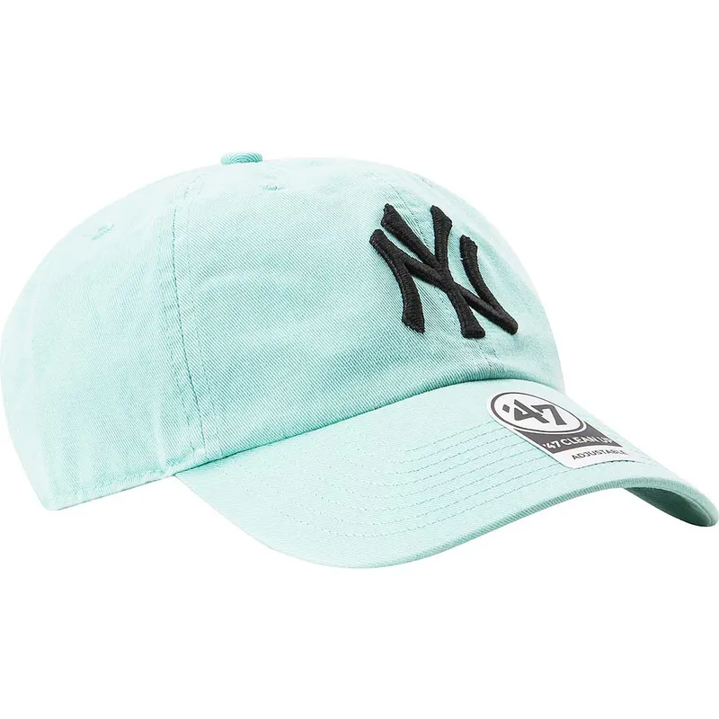 petten-gebogen-blauw-verstelbaar-tiffany-van-new-york-yankees-mlb-van-47-brand