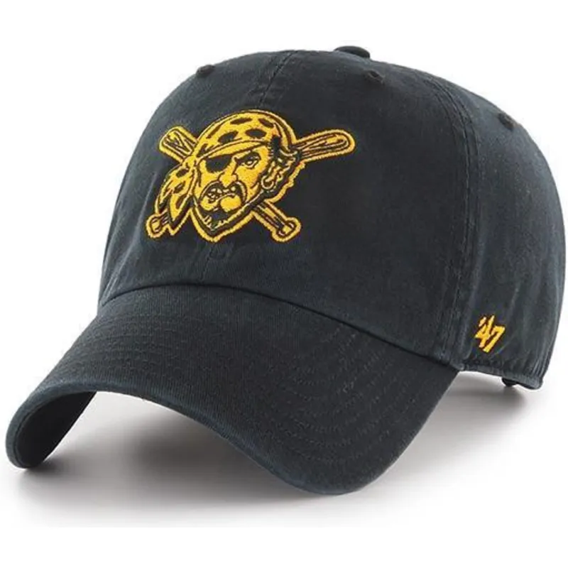 petten-gebogen-zwart-verstelbaar-pirata-pittsburgh-pirates-mlb-clean-up-van-pittsburgh-pirates-mlb-van-47-brand