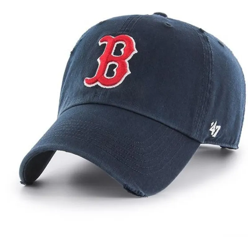 petten-gebogen-marineblauw-verstelbaar-van-boston-red-sox-mlb-van-47-brand