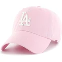petten-gebogen-roze-verstelbaar-van-los-angeles-dodgers-mlb-van-47-brand