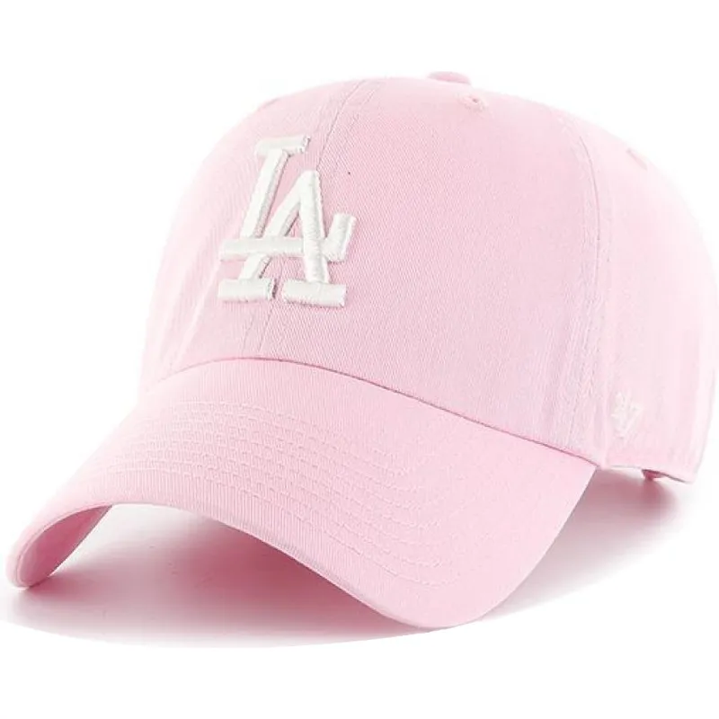 petten-gebogen-roze-verstelbaar-van-los-angeles-dodgers-mlb-van-47-brand