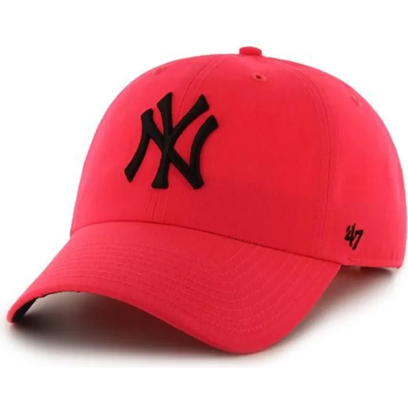 petten-gebogen-roze-verstelbaar-van-new-york-yankees-mlb-van-47-brand