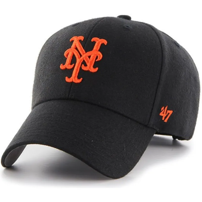 petten-gebogen-zwart-verstelbaar-van-new-york-mets-mlb-van-47-brand