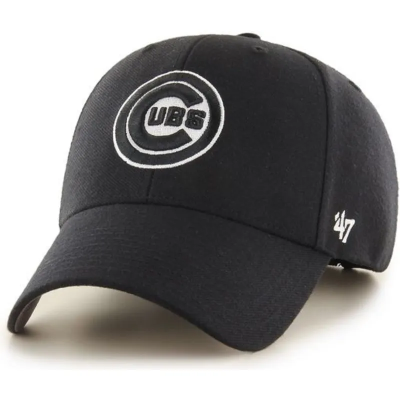 petten-gebogen-zwart-snapback-van-chicago-cubs-mlb-van-47-brand petten-gebogen-zwart-snapback-van-chicago-cubs-mlb-van-47-brand
