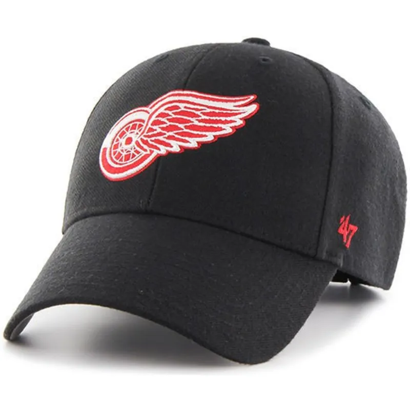 petten-gebogen-zwart-verstelbaar-van-detroit-red-wings-nhl-van-47-brand