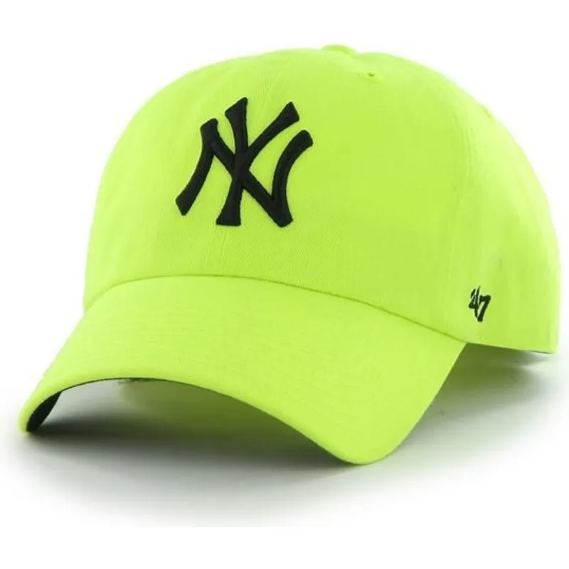 petten-gebogen-geel-verstelbaar-van-new-york-yankees-mlb-van-47-brand