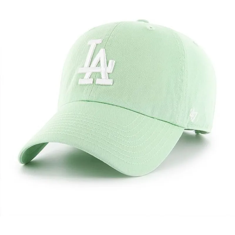 petten-gebogen-groen-verstelbaar-van-los-angeles-dodgers-mlb-van-47-brand
