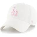 petten-gebogen-wit-verstelbaar-rosa-van-los-angeles-dodgers-mlb-van-47-brand
