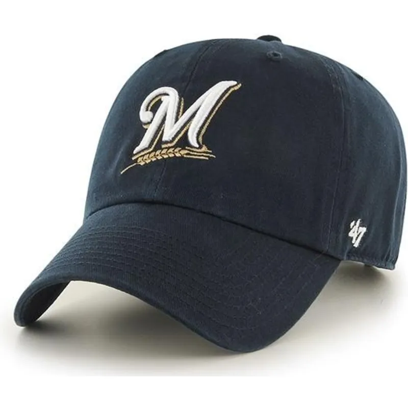 petten-gebogen-marineblauw-verstelbaar-van-milwaukee-brewers-mlb-van-47-brand petten-gebogen-marineblauw-verstelbaar-van-milwaukee-brewers-mlb-van-47-brand