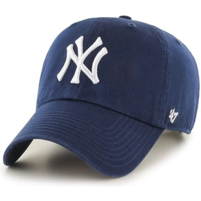 petten-gebogen-marineblauw-verstelbaar-van-new-york-yankees-mlb-van-47-brand