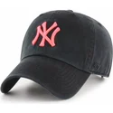 petten-gebogen-zwart-verstelbaar-rosa-van-new-york-yankees-mlb-van-47-brand