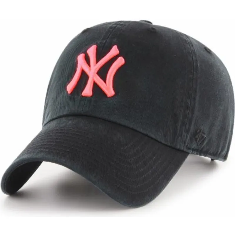 petten-gebogen-zwart-verstelbaar-rosa-van-new-york-yankees-mlb-van-47-brand