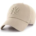 petten-gebogen-beige-verstelbaar-van-new-york-yankees-mlb-van-47-brand