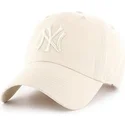 petten-gebogen-creme-verstelbaar-van-new-york-yankees-mlb-van-47-brand