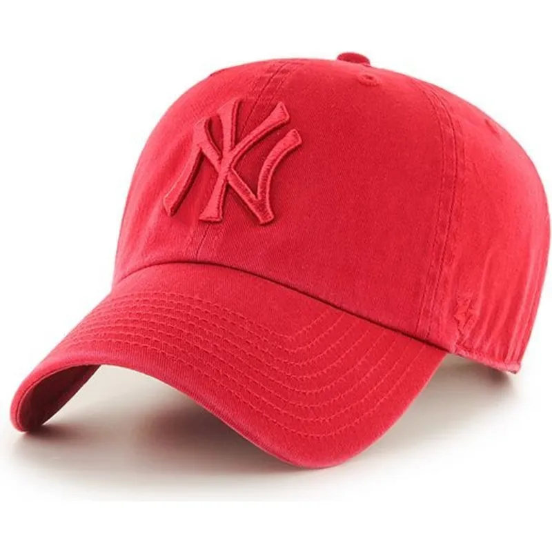 petten-gebogen-rood-verstelbaar-van-new-york-yankees-mlb-van-47-brand