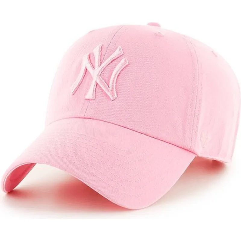 petten-gebogen-roze-verstelbaar-van-new-york-yankees-mlb-van-47-brand