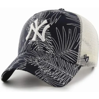 petten-gebogen-marineblauw-snapback-van-new-york-yankees-mlb-van-47-brand