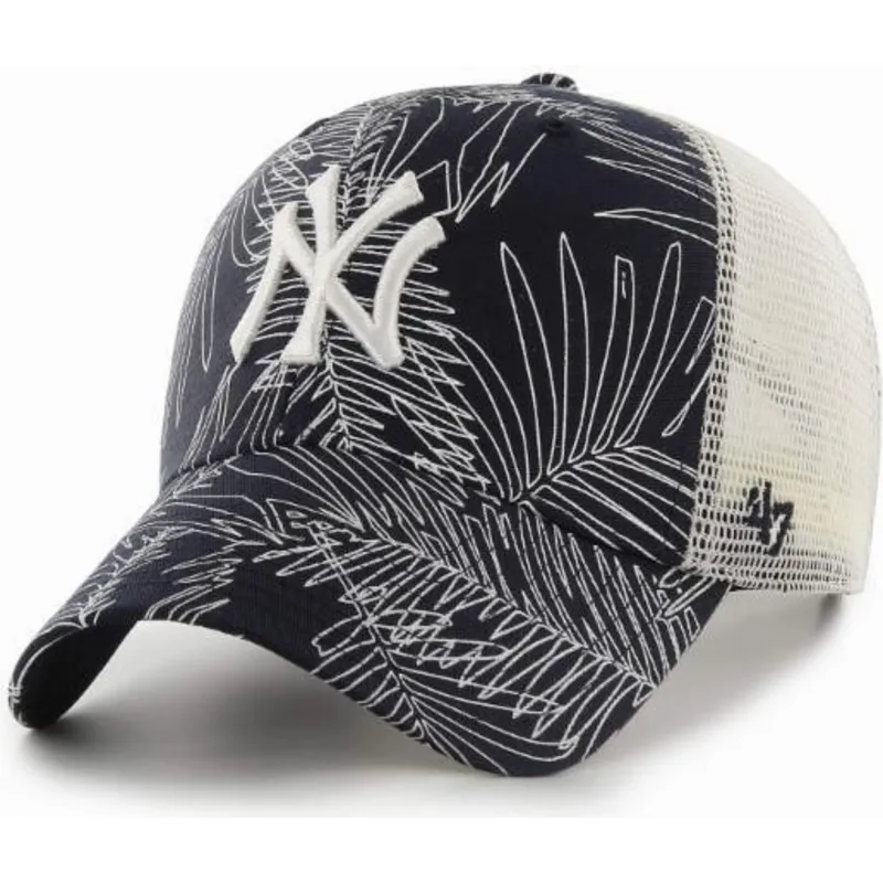 petten-gebogen-marineblauw-snapback-van-new-york-yankees-mlb-van-47-brand