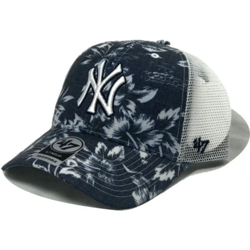 petten-gebogen-marineblauw-snapback-van-new-york-yankees-mlb-van-47-brand