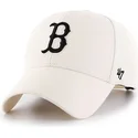 petten-gebogen-creme-snapback-van-boston-red-sox-mlb-van-47-brand