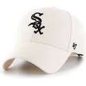 petten-gebogen-creme-snapback-van-chicago-white-sox-mlb-van-47-brand