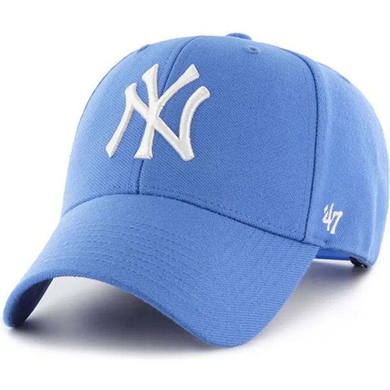 petten-gebogen-blauw-snapback-raz-van-new-york-yankees-mlb-van-47-brand