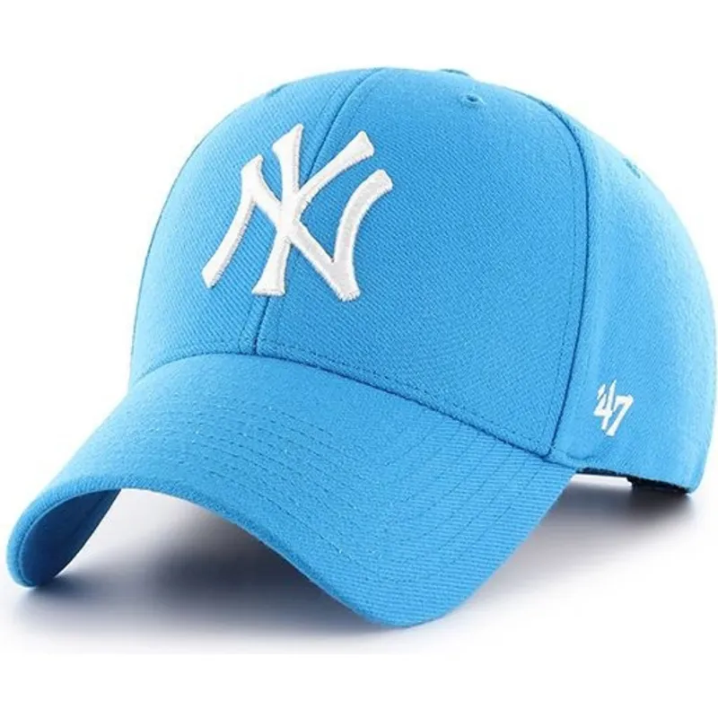 petten-gebogen-blauw-snapback-glaciar-van-new-york-yankees-mlb-van-47-brand petten-gebogen-blauw-snapback-glaciar-van-new-york-yankees-mlb-van-47-brand