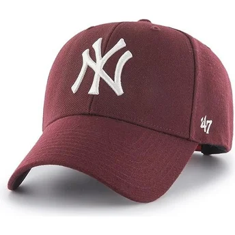 Petten gebogen rood snapback van New York Yankees MLB van 47 Brand