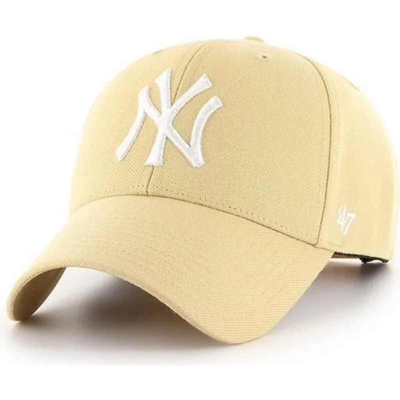 petten-gebogen-geel-snapback-oro-van-new-york-yankees-mlb-van-47-brand