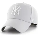 petten-gebogen-grijs-snapback-plata-van-new-york-yankees-mlb-van-47-brand