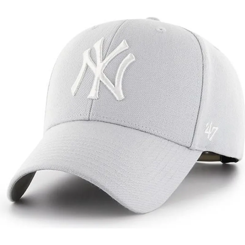 petten-gebogen-grijs-snapback-plata-van-new-york-yankees-mlb-van-47-brand petten-gebogen-grijs-snapback-plata-van-new-york-yankees-mlb-van-47-brand